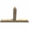 Ekena Millwork Portland Rough Sawn Timber Gable Bracket, Douglas Fir, 60"W x 40"H x 4"D x 6"F, 16/12 Pitch GBW060X40X0406POR00RDF - alternate 2